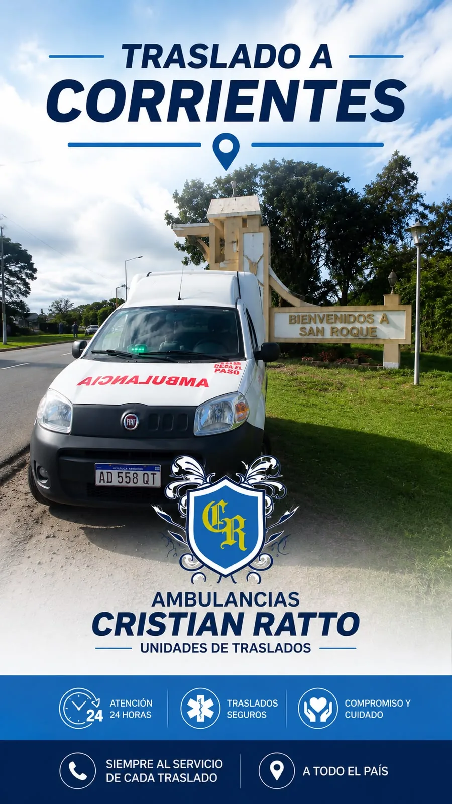Traslado a Corrientes — Ambulancias Cristian Ratto